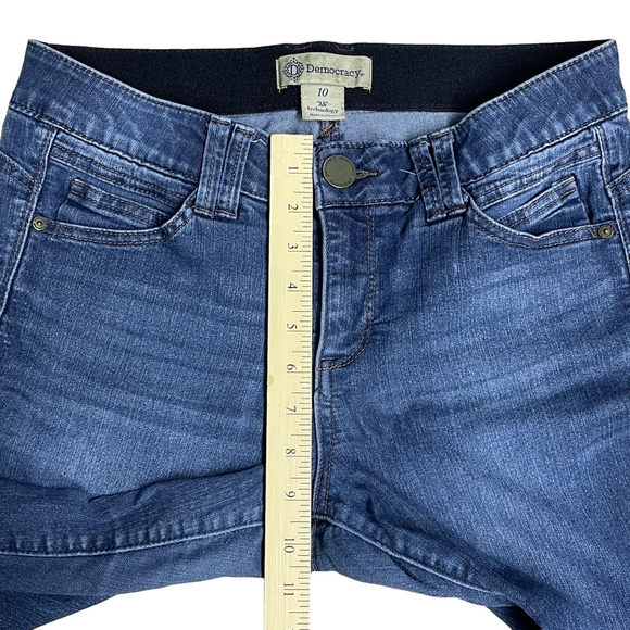 Democracy “Ab” Technology Skinny Jeans Medium Wash Stretch Waist Women's Size 10 - Picture 8 of 13